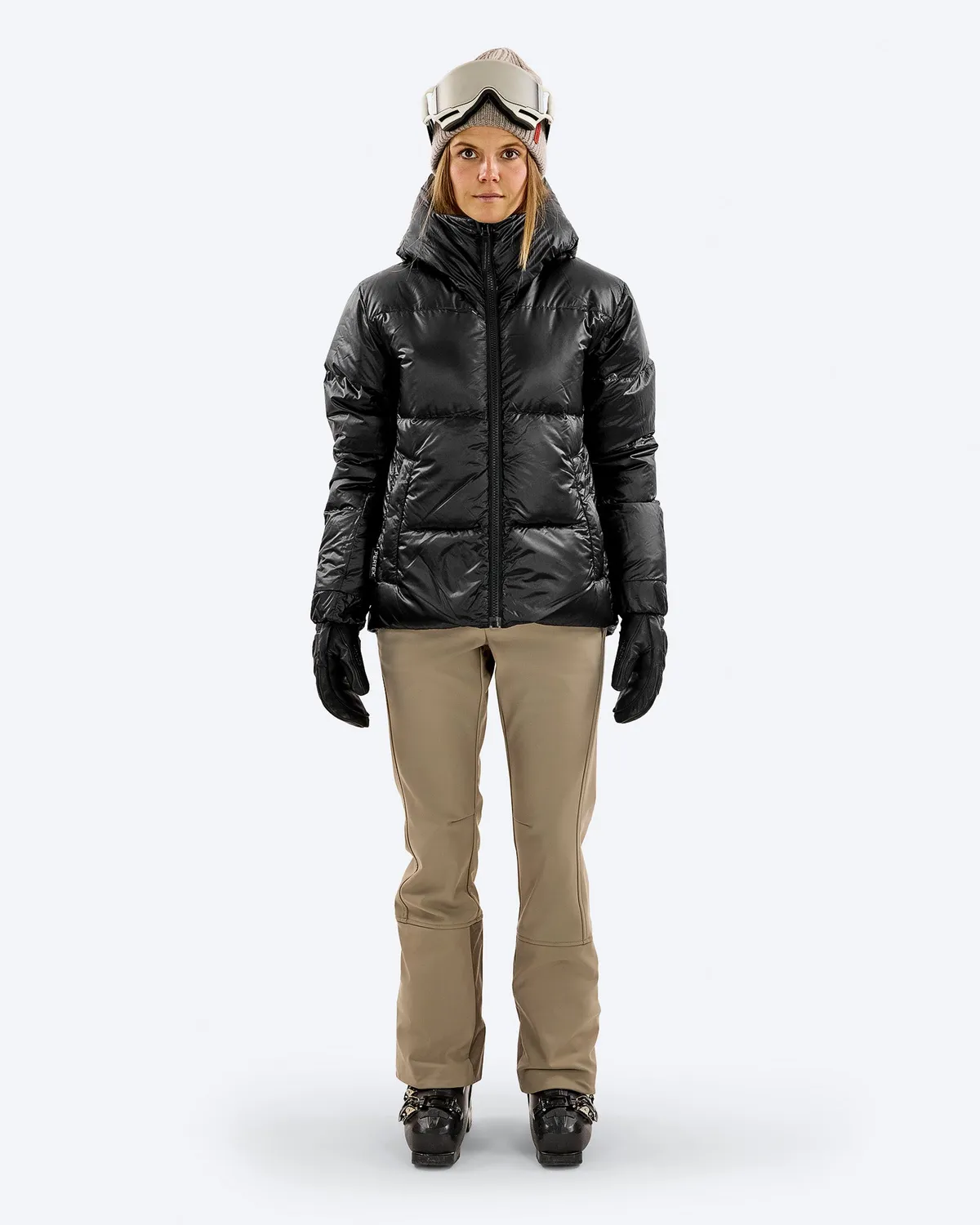 The Mountain Studio D-5 W Pertex dunjakke svart vendbar