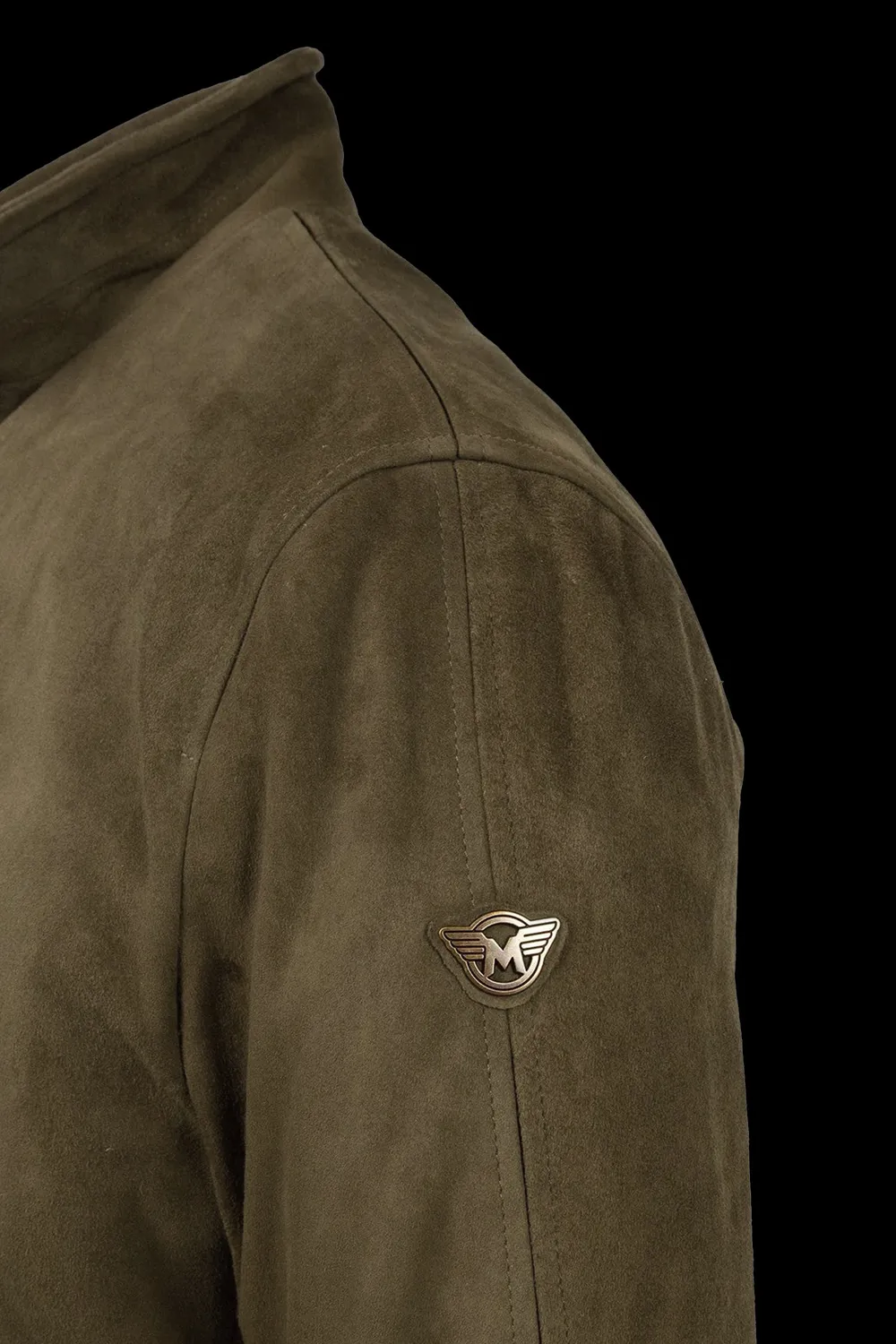 Matchless Craig Blouson skinnjakke militærgrønn semsket