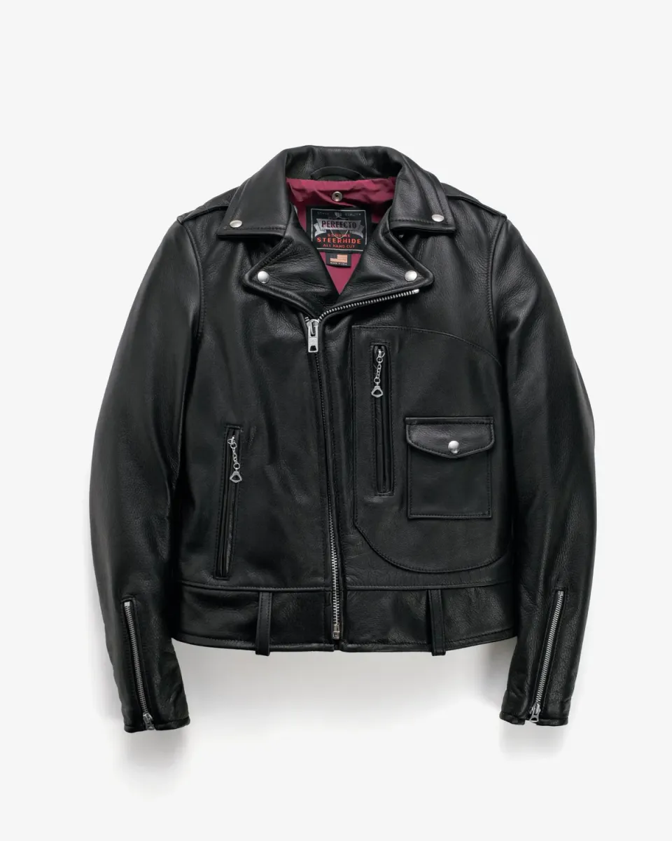 Schott NYC 568 Perfecto motorsykkeljakke svart