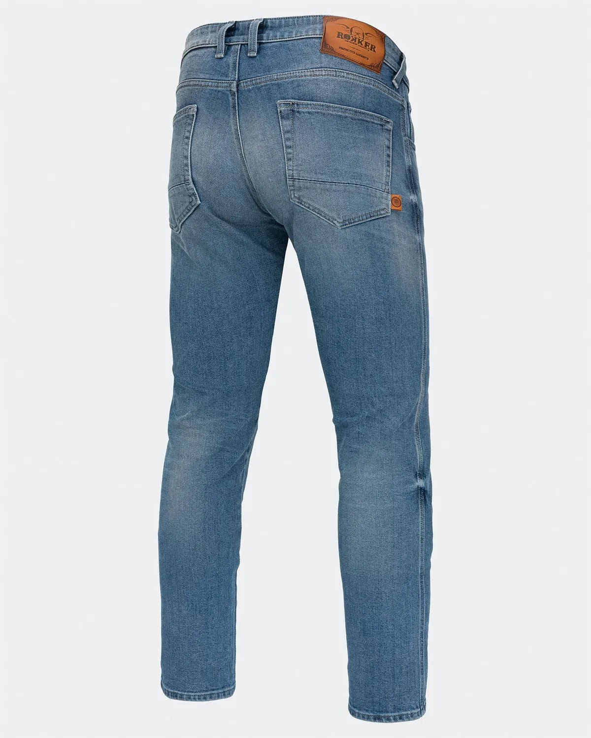 Rokker Rokkertech Tapered Slim MC-jeans lyseblå