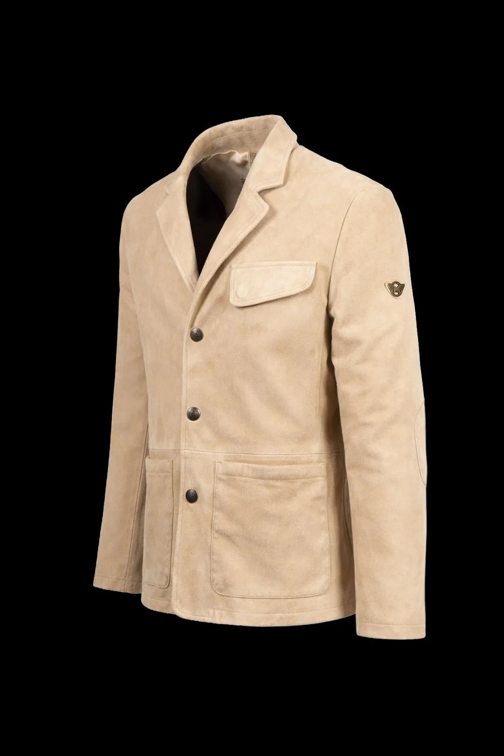 Matchless Ian Blazer skinnblazer natur semsket