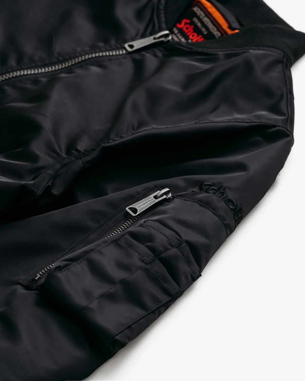 Schott NYC 9508 MA-1 jakke svart nylon