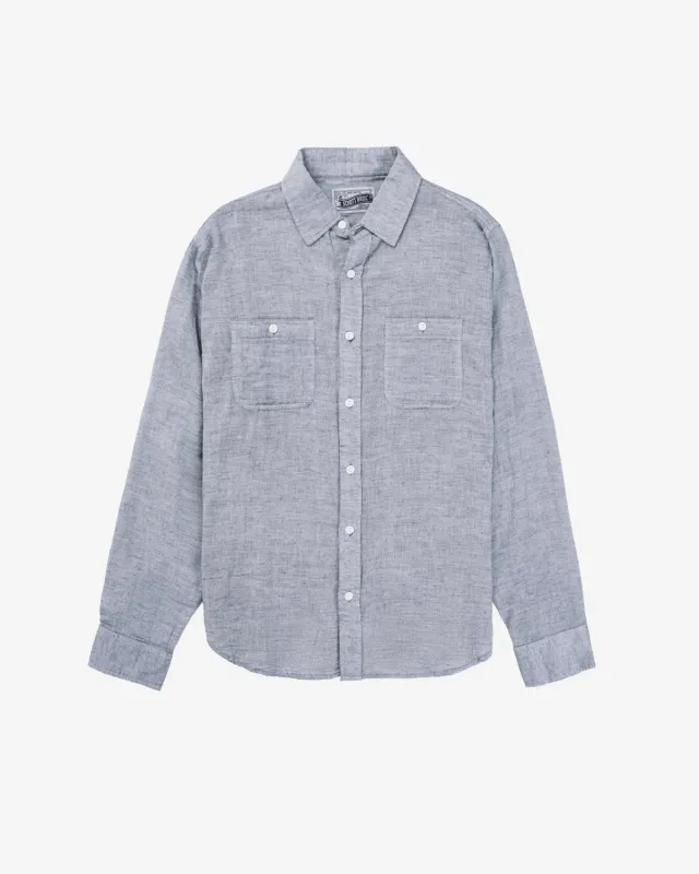Schott NYC SH2402 arbeidsskjorte grå 2 lommer