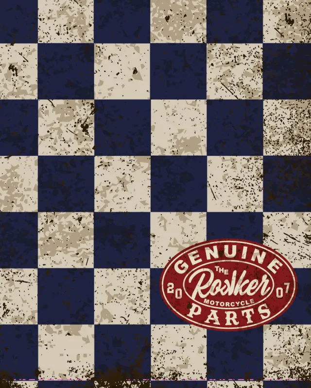 Rokker Tube halsvarmer Blue Check multifunksjon