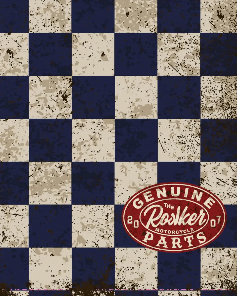 Rokker Tube halsvarmer Blue Check multifunksjon