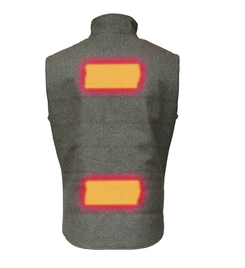 VoltHeat Empire 5V varmevest herre halvzip ull