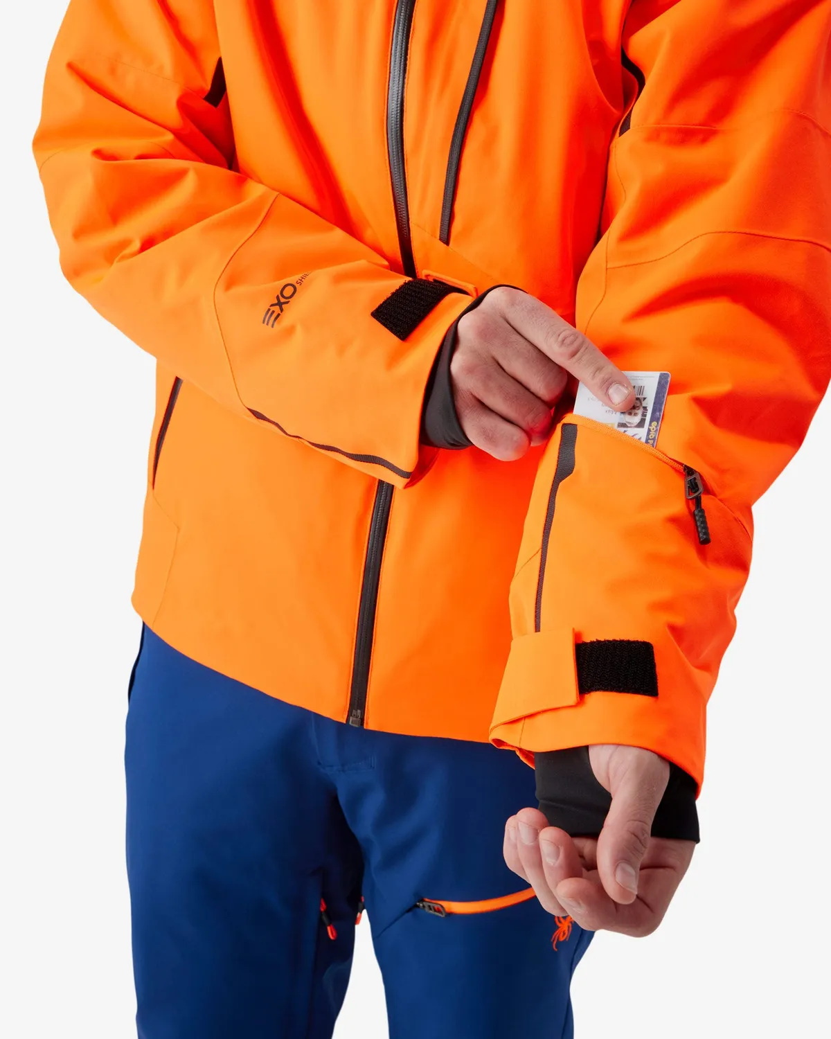 Spyder Leader skijakke herre Fusion Orange vanntett 30K