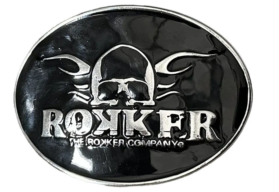 Rokker Belt Buckle Emaille beltespenne metall One Size