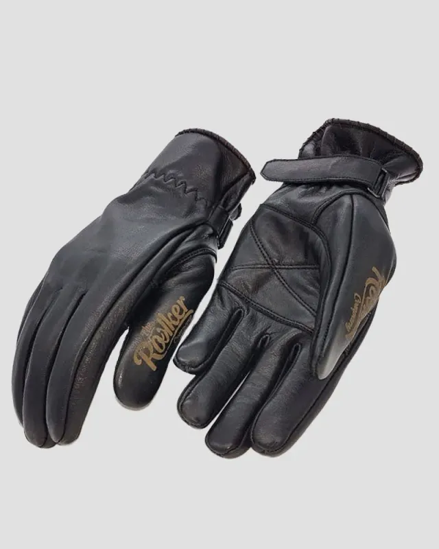 Rokker McAllen motorsykkelhansker svart used-look
