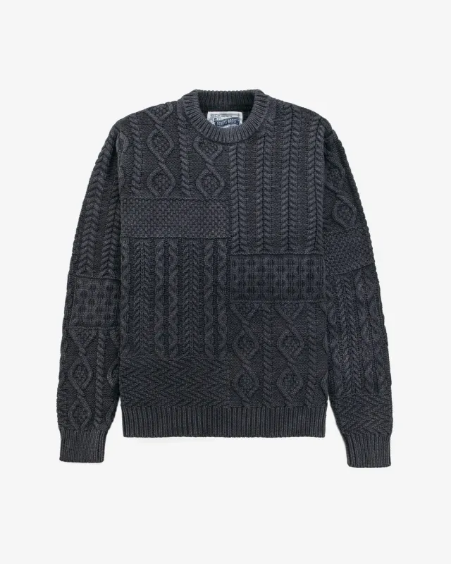 Schott NYC SW2435 genser bomull charcoal M