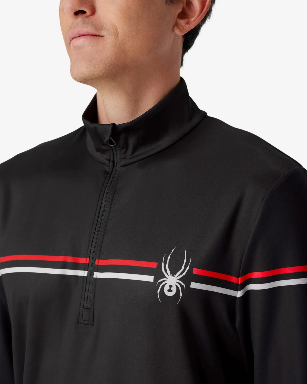 Spyder Legacy half-zip genser herre svart fukttransporterende