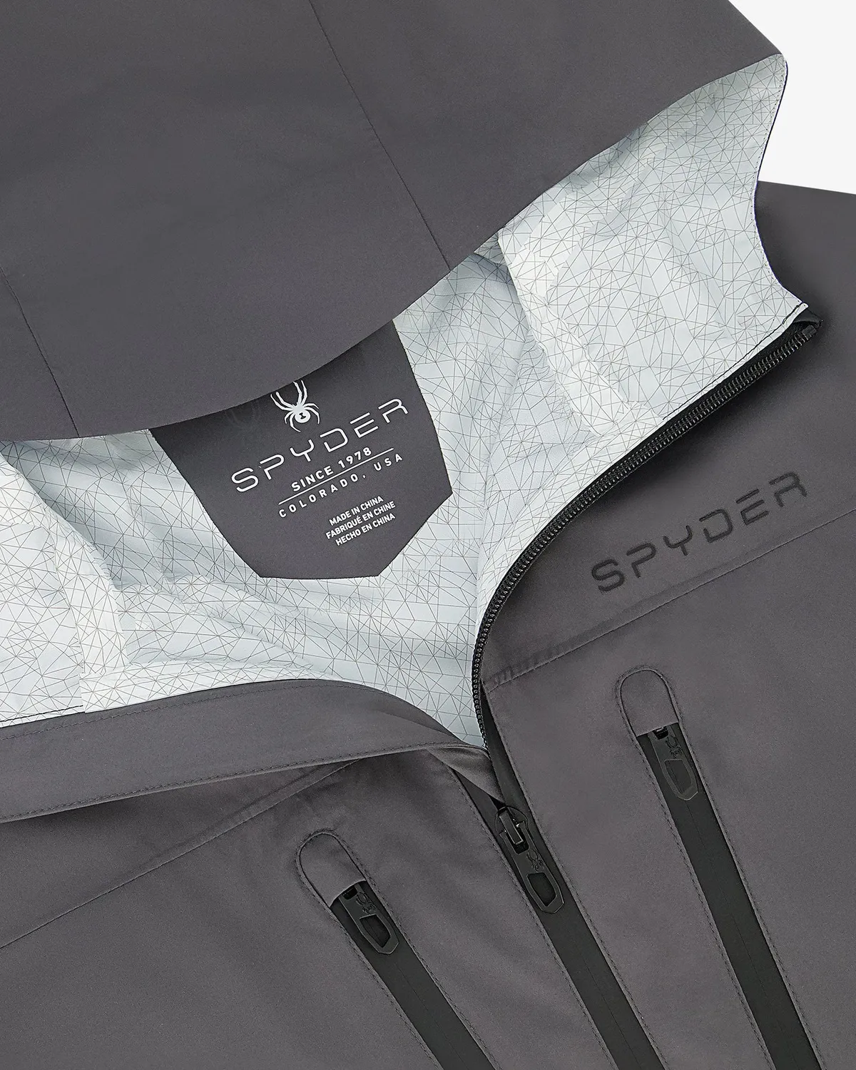 Spyder Overcast regnjakke polar vanntett herre