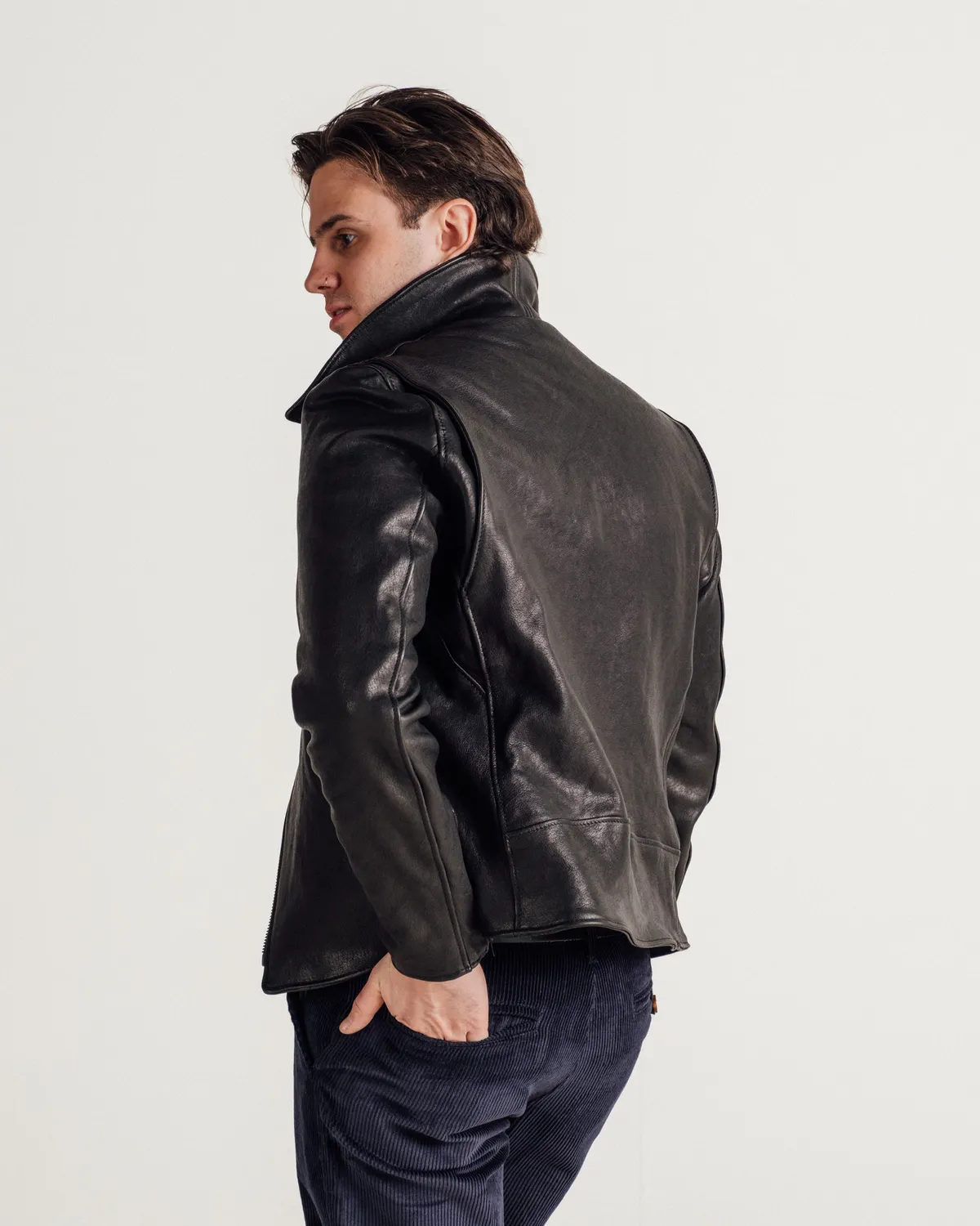 Schott NYC Perfecto P213 skinnjakke svart lammeskinn