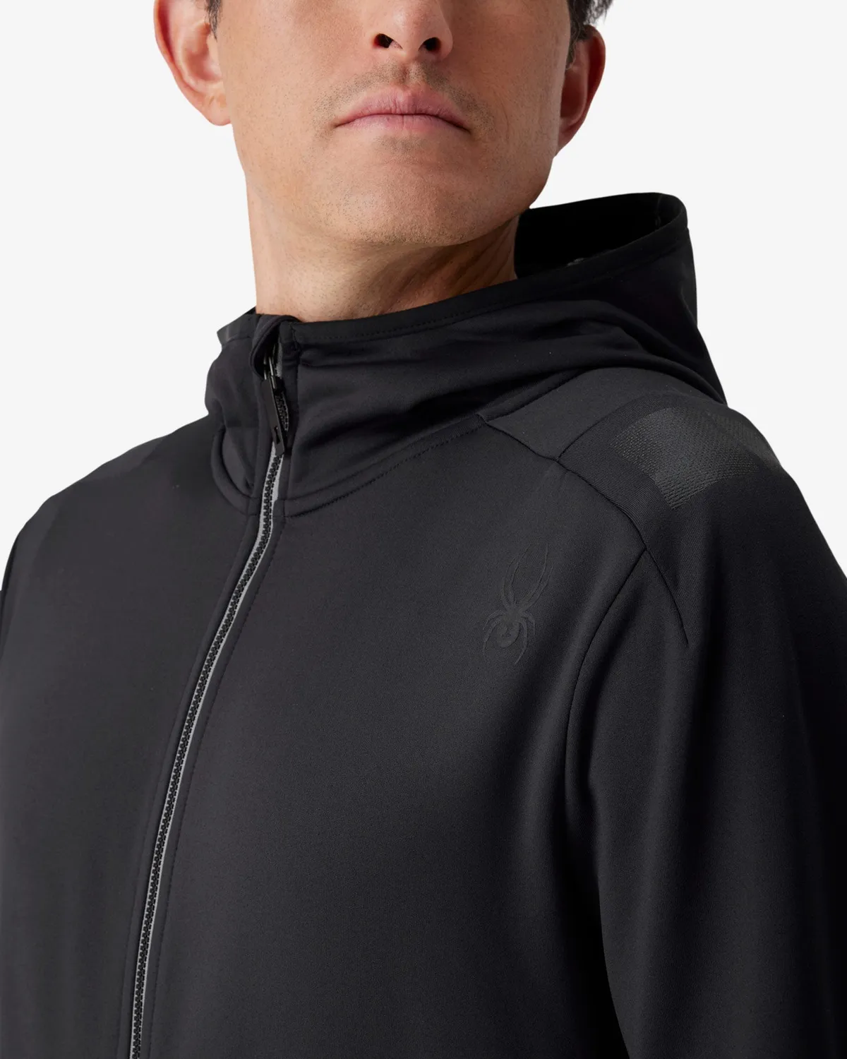 Spyder Speed Fleece hettejakke herre svart stretch