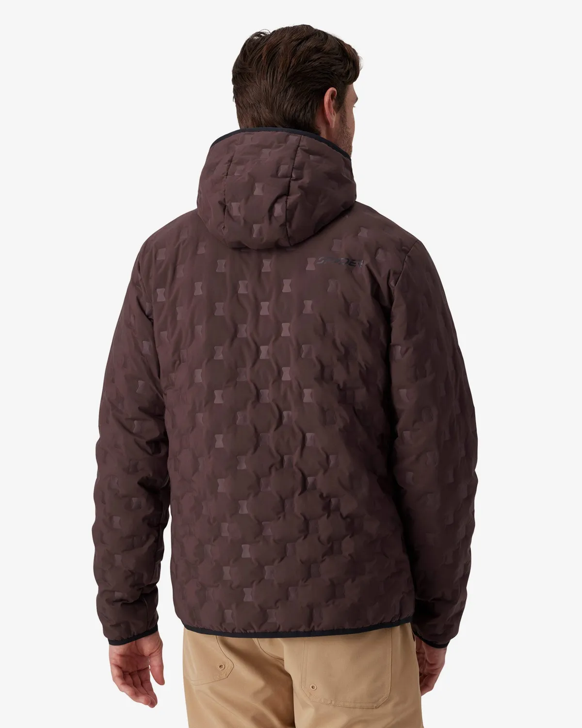 Spyder Zenith dunjakke med hette mocha 700 fill