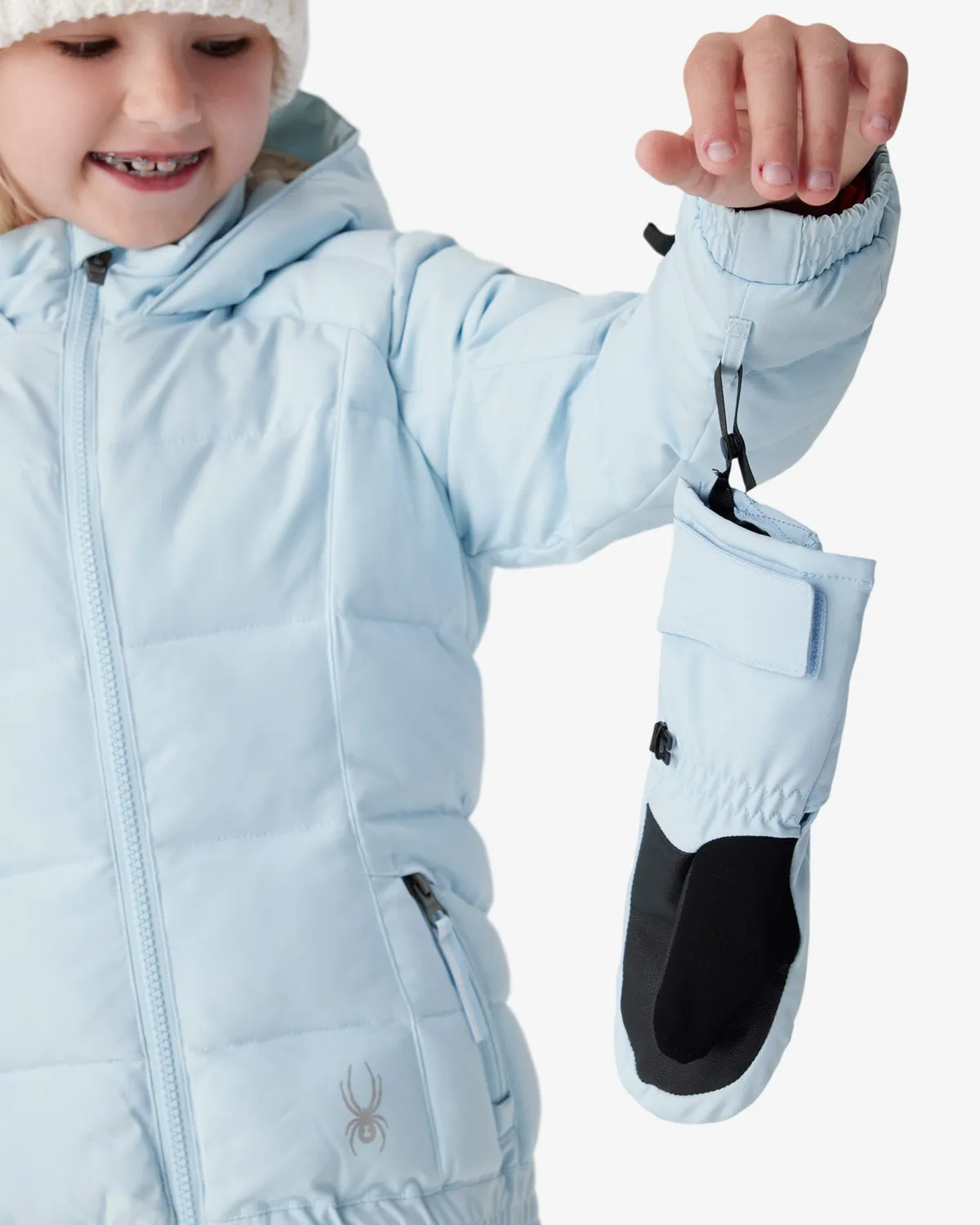 Spyder Zadie vinterjakke jente blå syntetdun