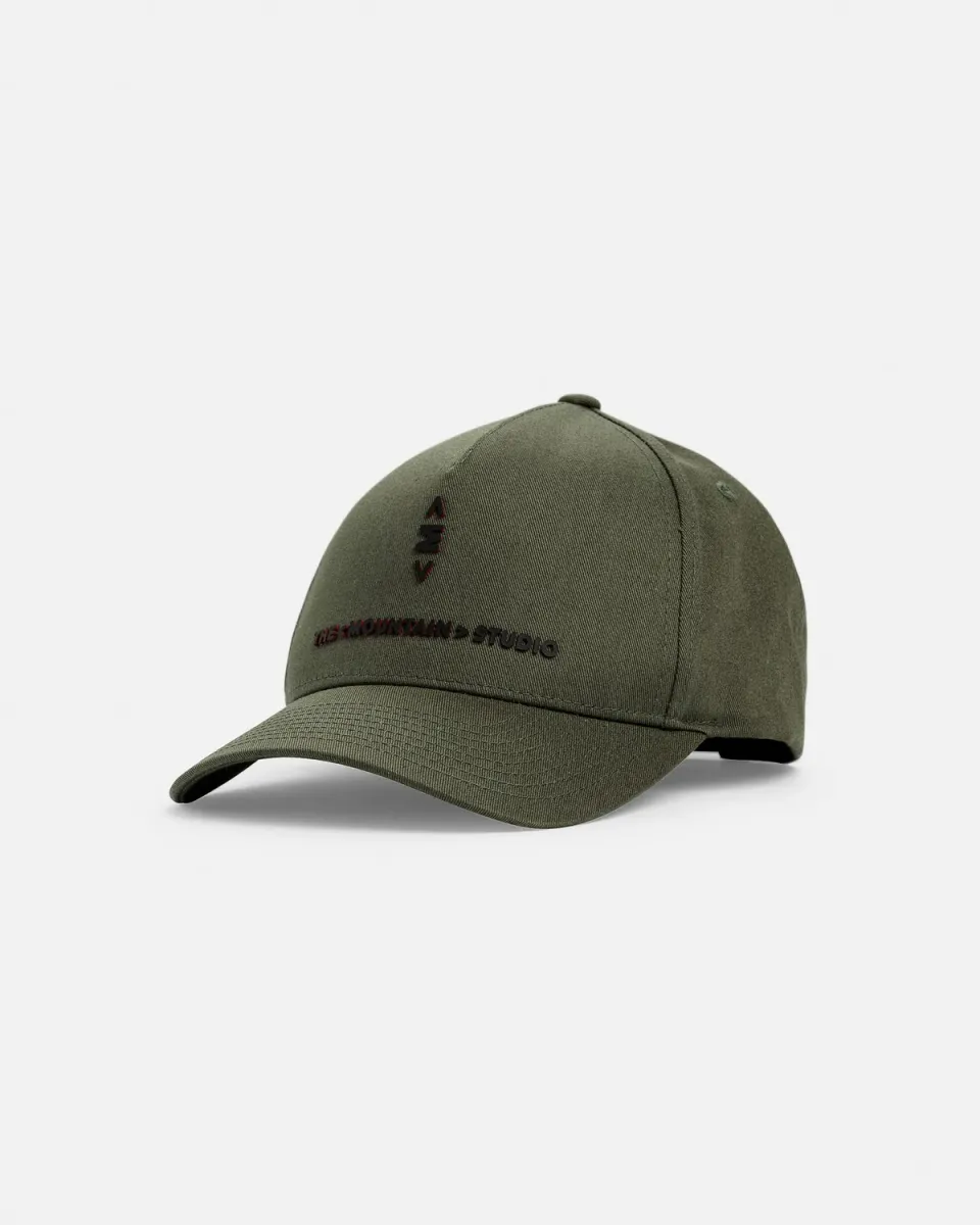 The Mountain Studio C-5 caps Forest Green snapback