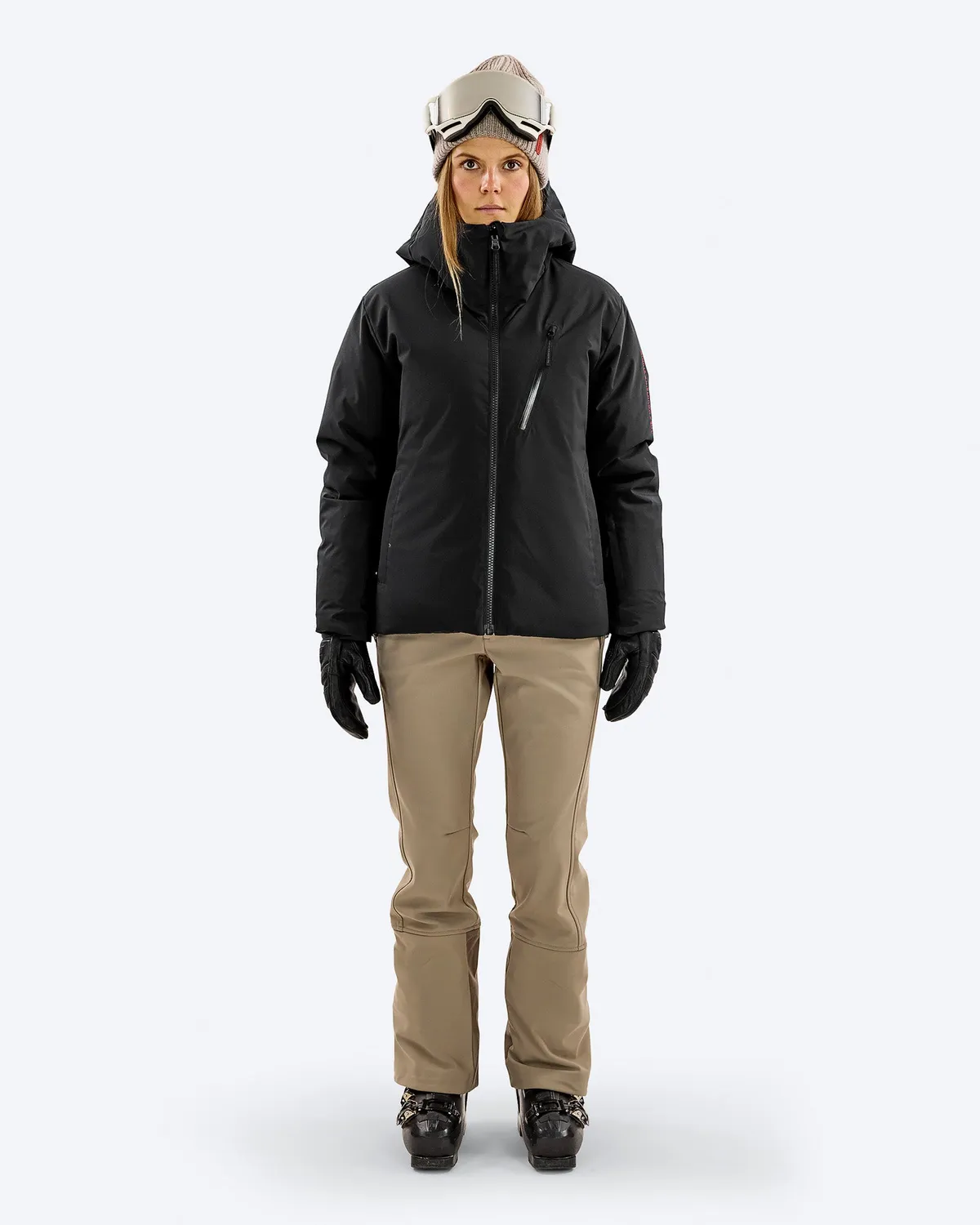 The Mountain Studio D-5 W Pertex dunjakke svart vendbar