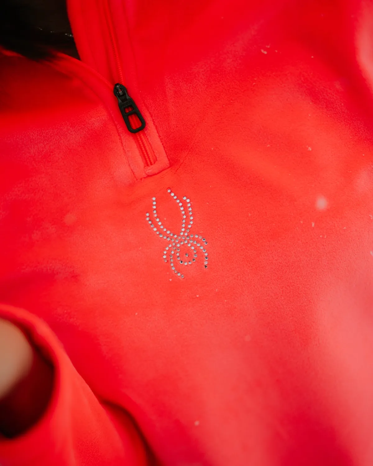 Spyder Shimmer Bug Half Zip genser coral velur dame