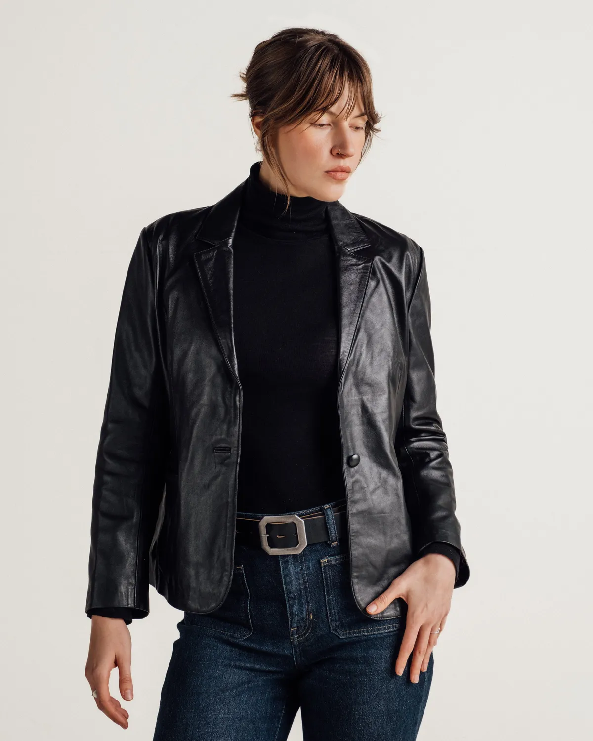 Schott NYC 2530W blazer brun 24" enkeltknapp