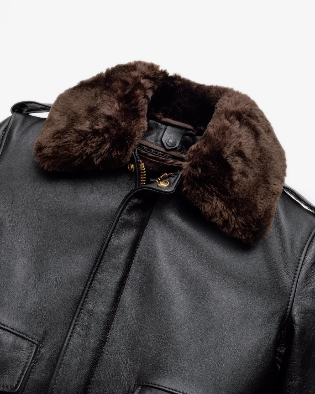 Schott NYC 184SM flyjakke svart – nakent kuskinn