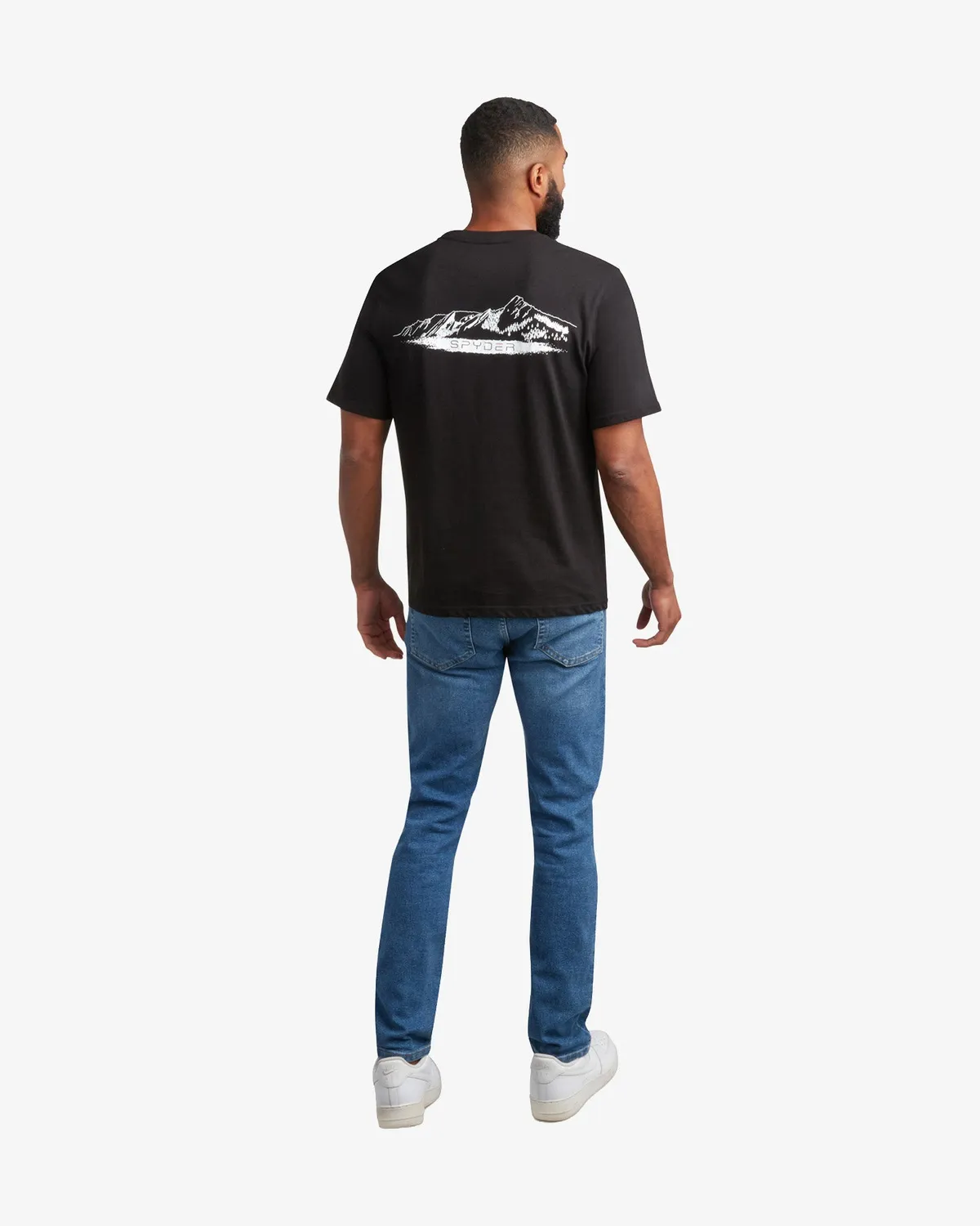 Spyder Mountain t-skjorte herre Black bomullsblanding