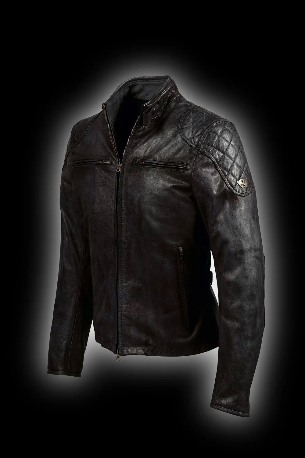 Matchless Osborne Quilted Blouson motorsykkeljakke antique black