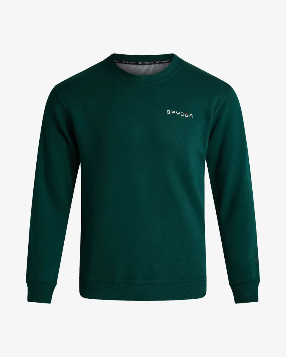 Spyder Fleece Crew genser herre Forest Green bomull