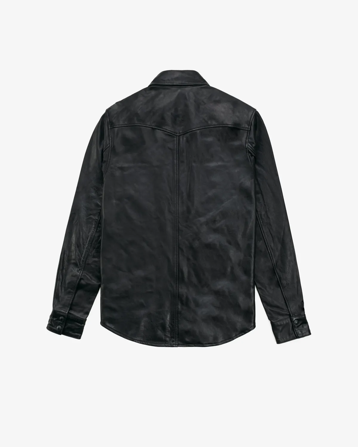 Schott NYC 5601SH skinnskjorte svart cowhide