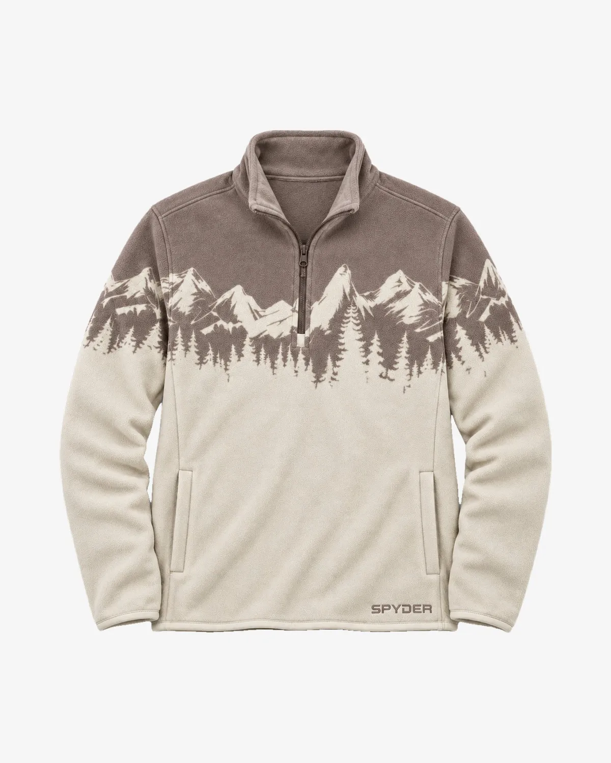 Spyder Print Sherpa quarter-zip fleece polar mønstret