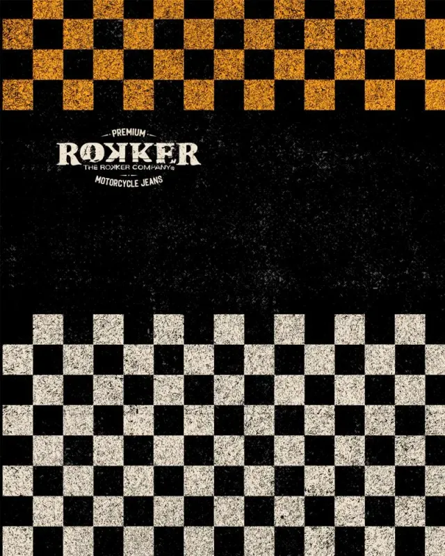 Rokker Check tube halsvarmer svart polyester