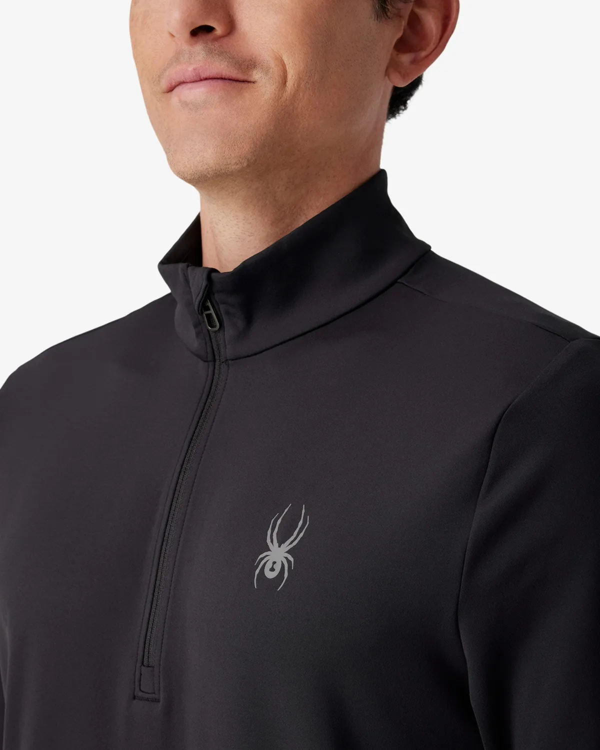 Spyder Prospect herre quarter zip sort – tettsittende