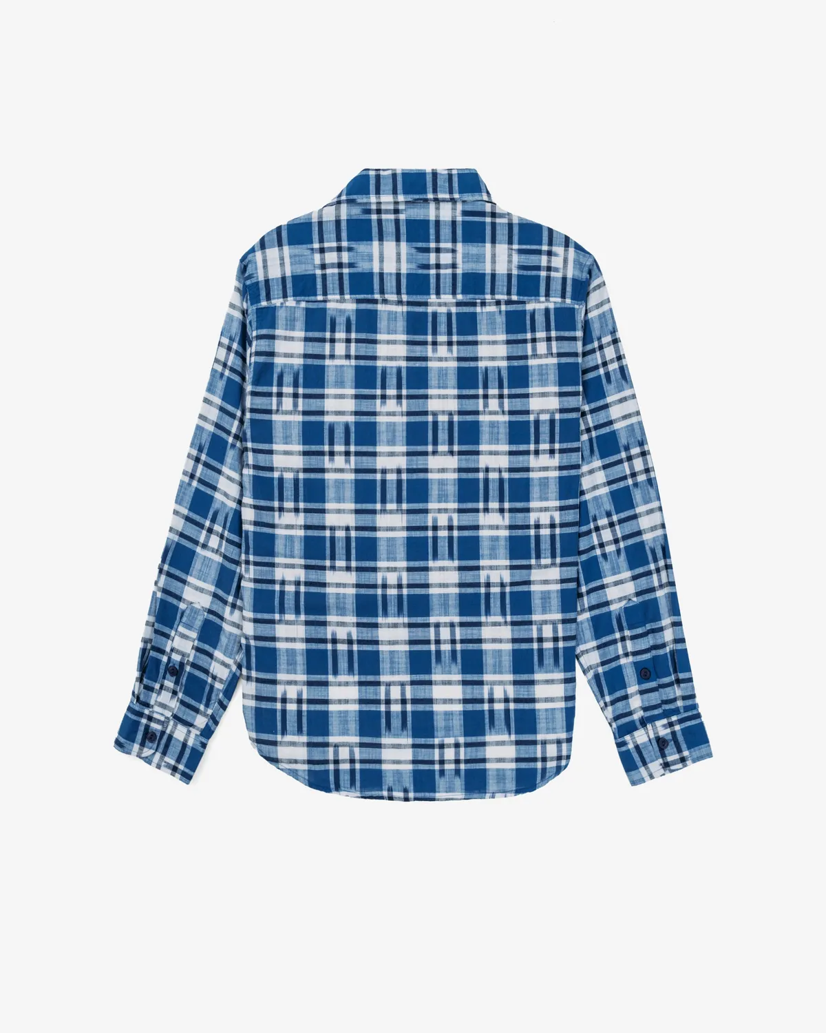 Schott NYC SH2401 arbeidsskjorte blå rutete