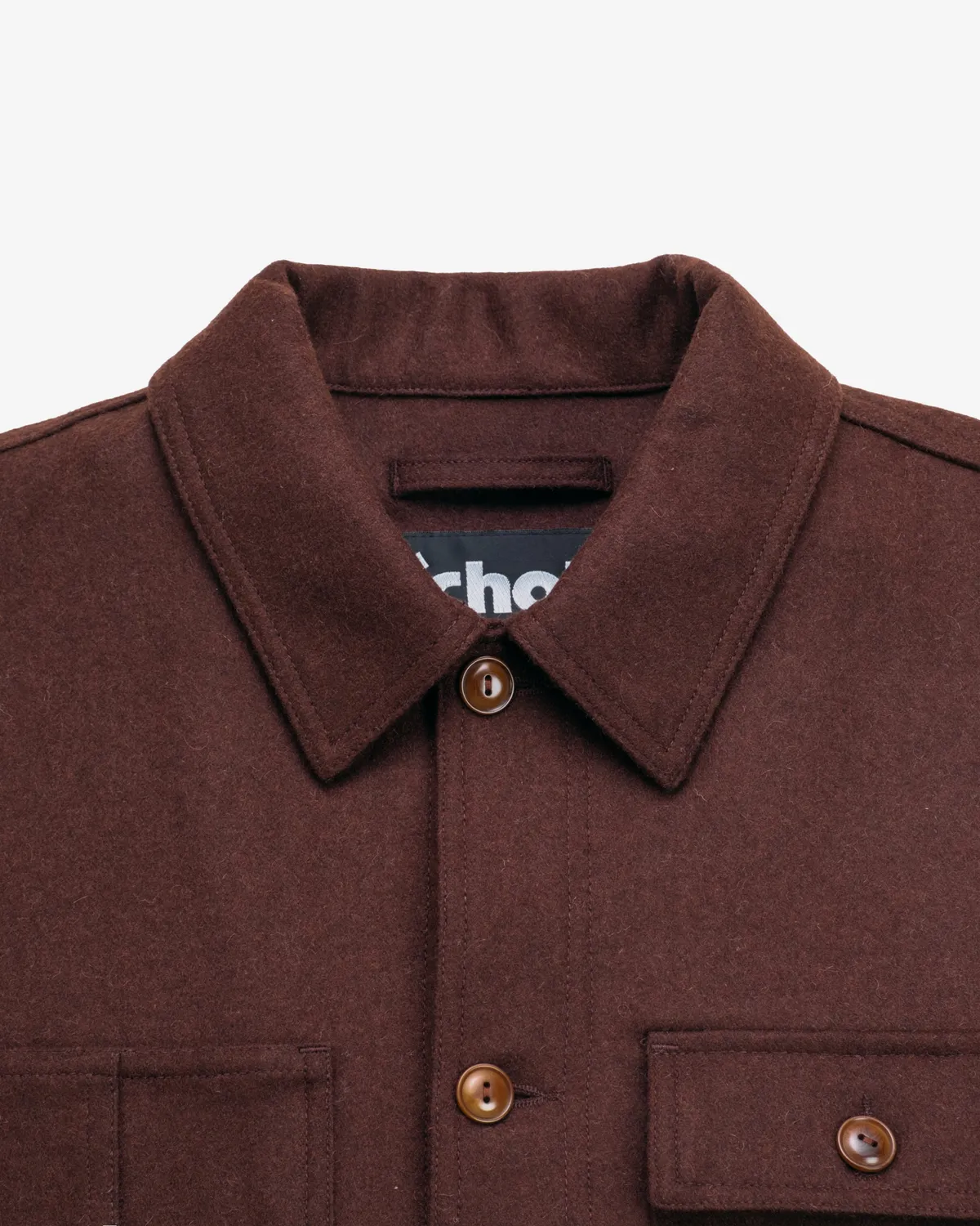 Schott NYC 7515 arbeidsjakke ullblanding brun