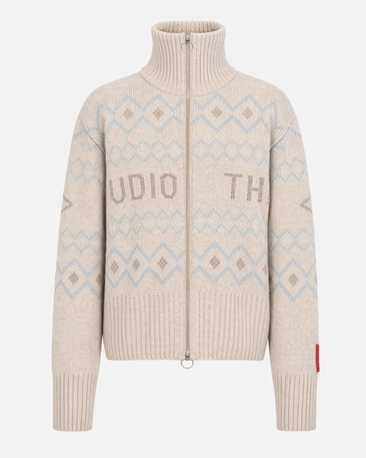 The Mountain Studio K-17 W ulljakke Almond Milk lammeull