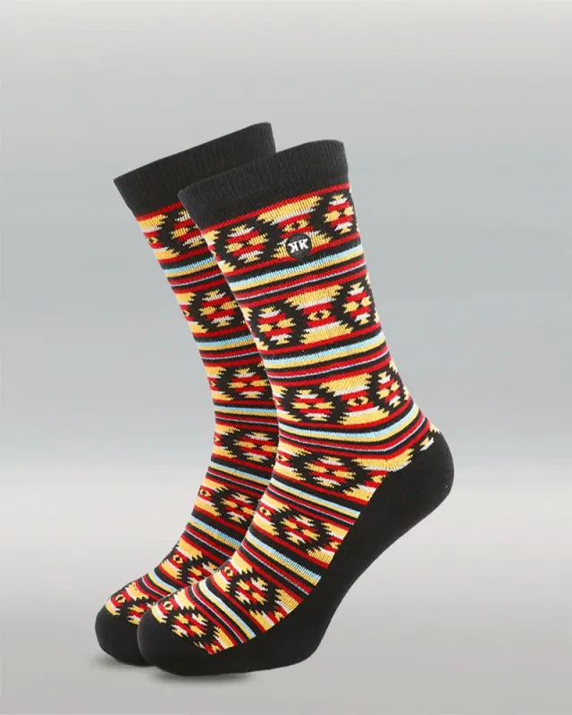 Rokker Native Stripes sokker multicolour økologisk bomull
