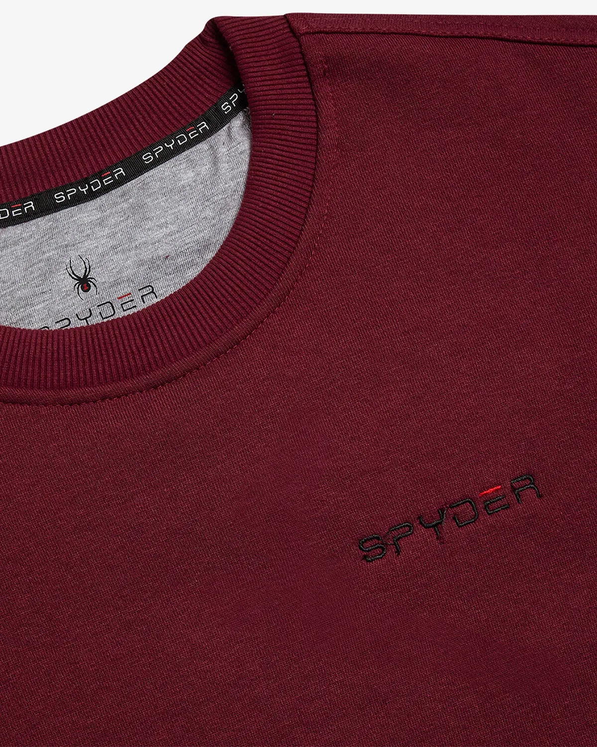 Spyder Fleece Crew genser herre mahogni bomull