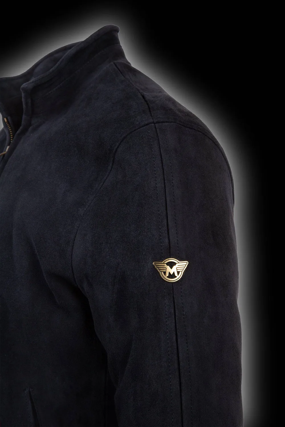 Matchless Craig Blouson skinnjakke navy semsket