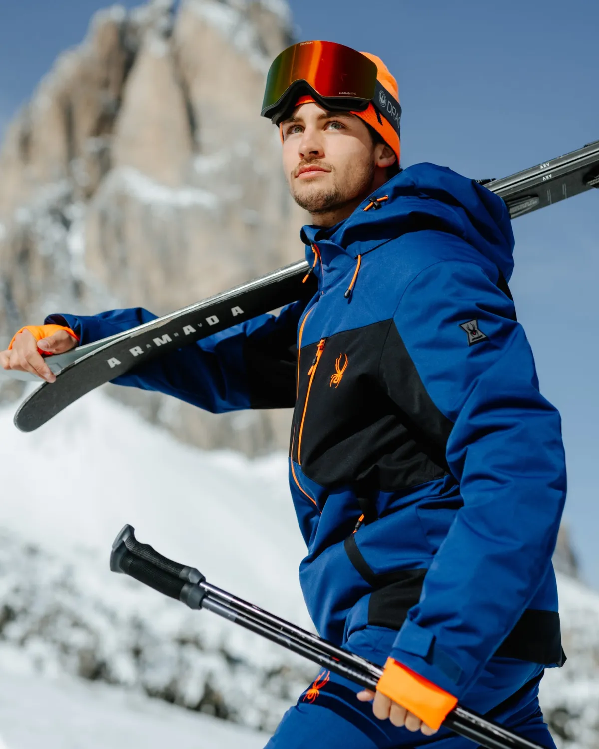 Spyder Rival skijakke indigo – vanntett 20K