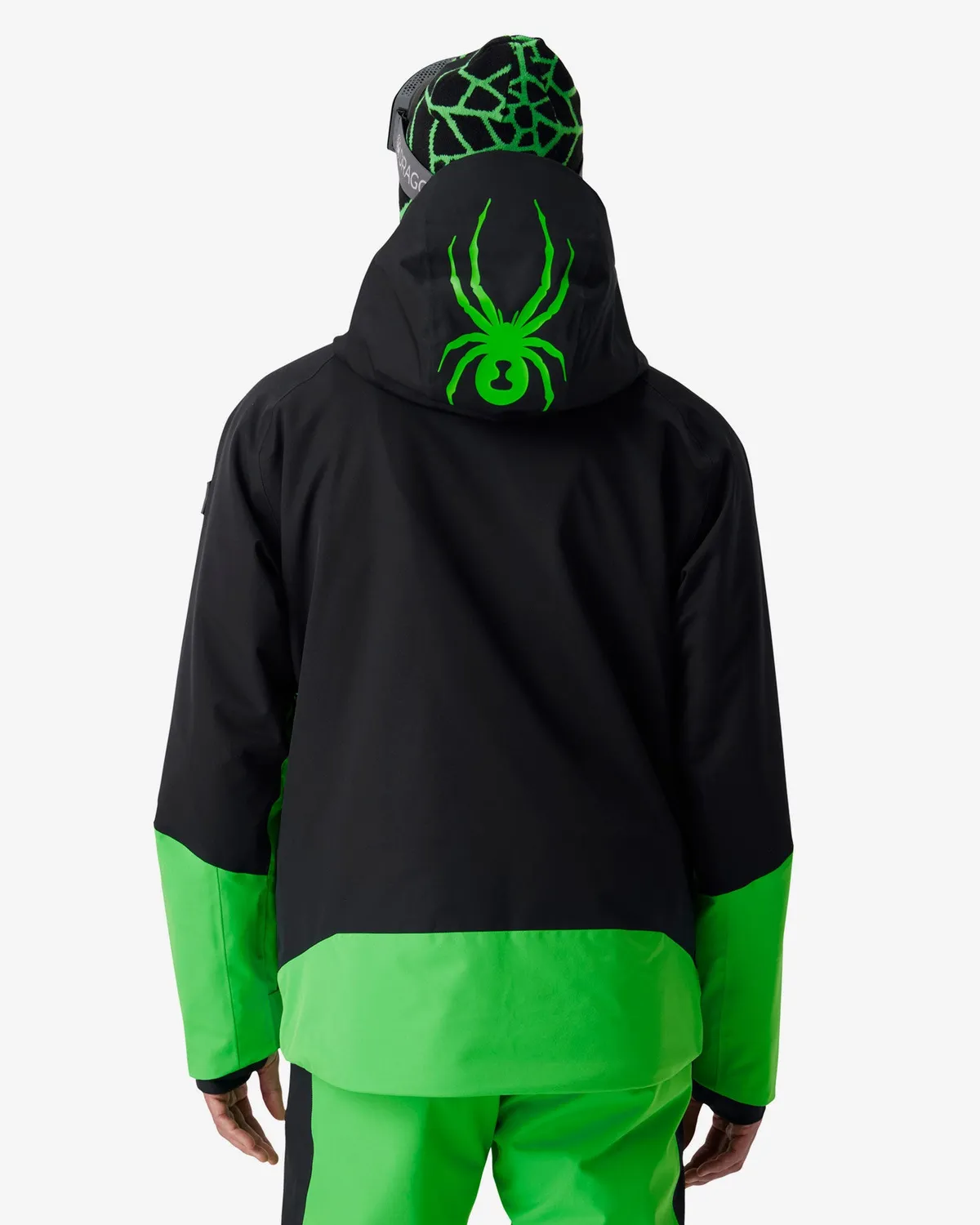 Spyder Davos skijakke strobe green 30K vanntett