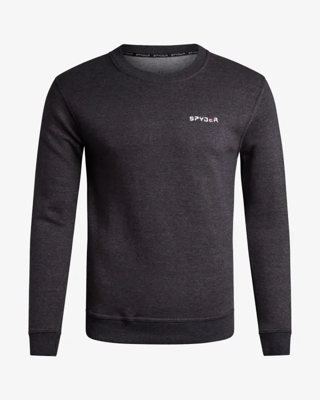 Spyder Fleece Crew genser charcoal – varm bomull