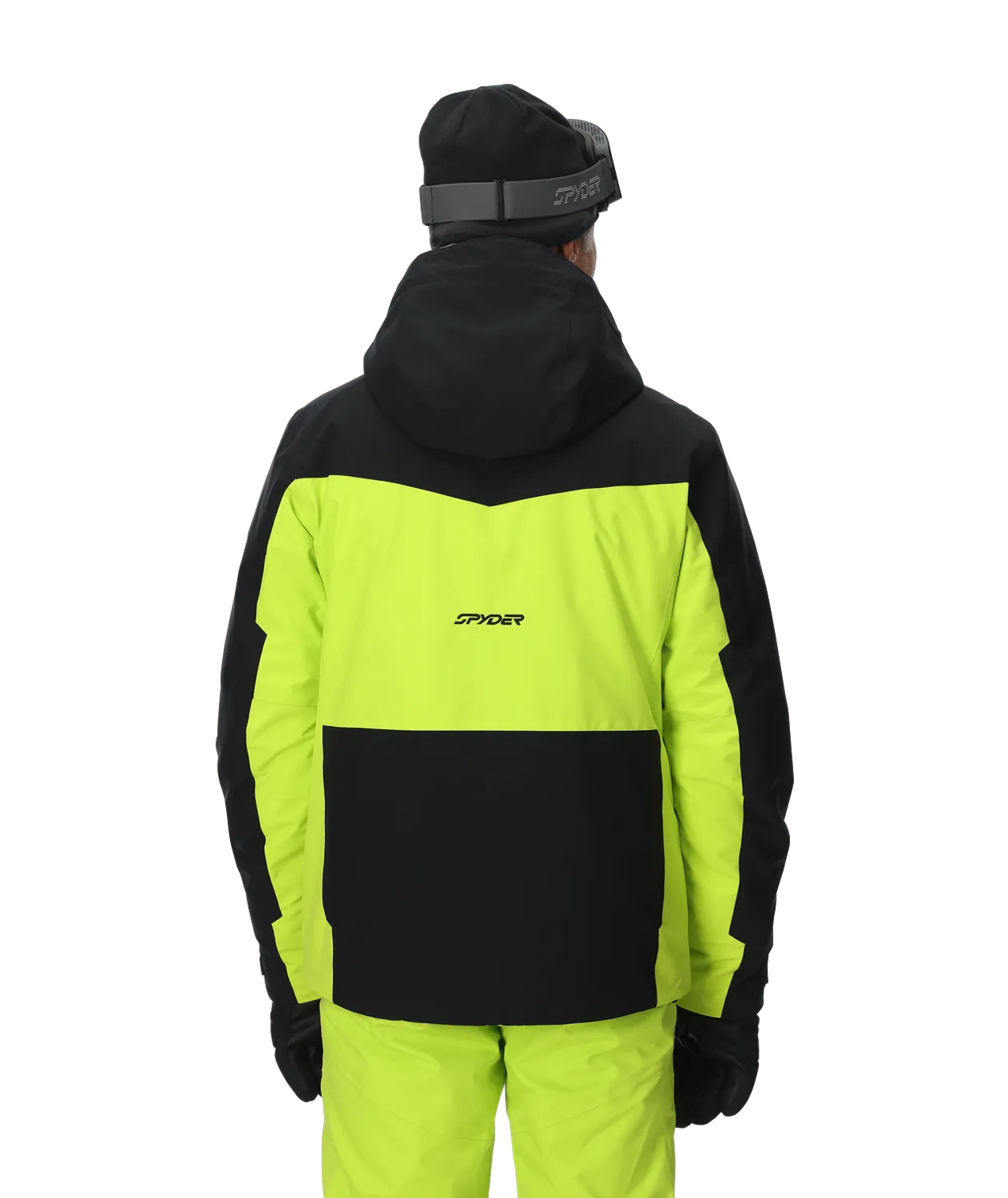 Spyder Copper skijakke Lime isolert 20K