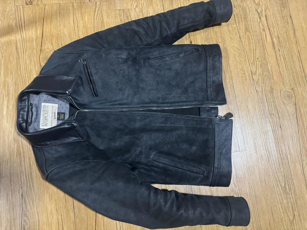 Schott NYC 371 skinnjakke chestnut oljet semsket