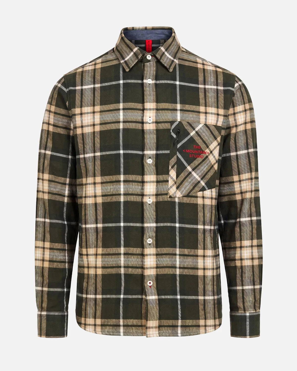 The Mountain Studio G-2 overskjorte Peat flanell