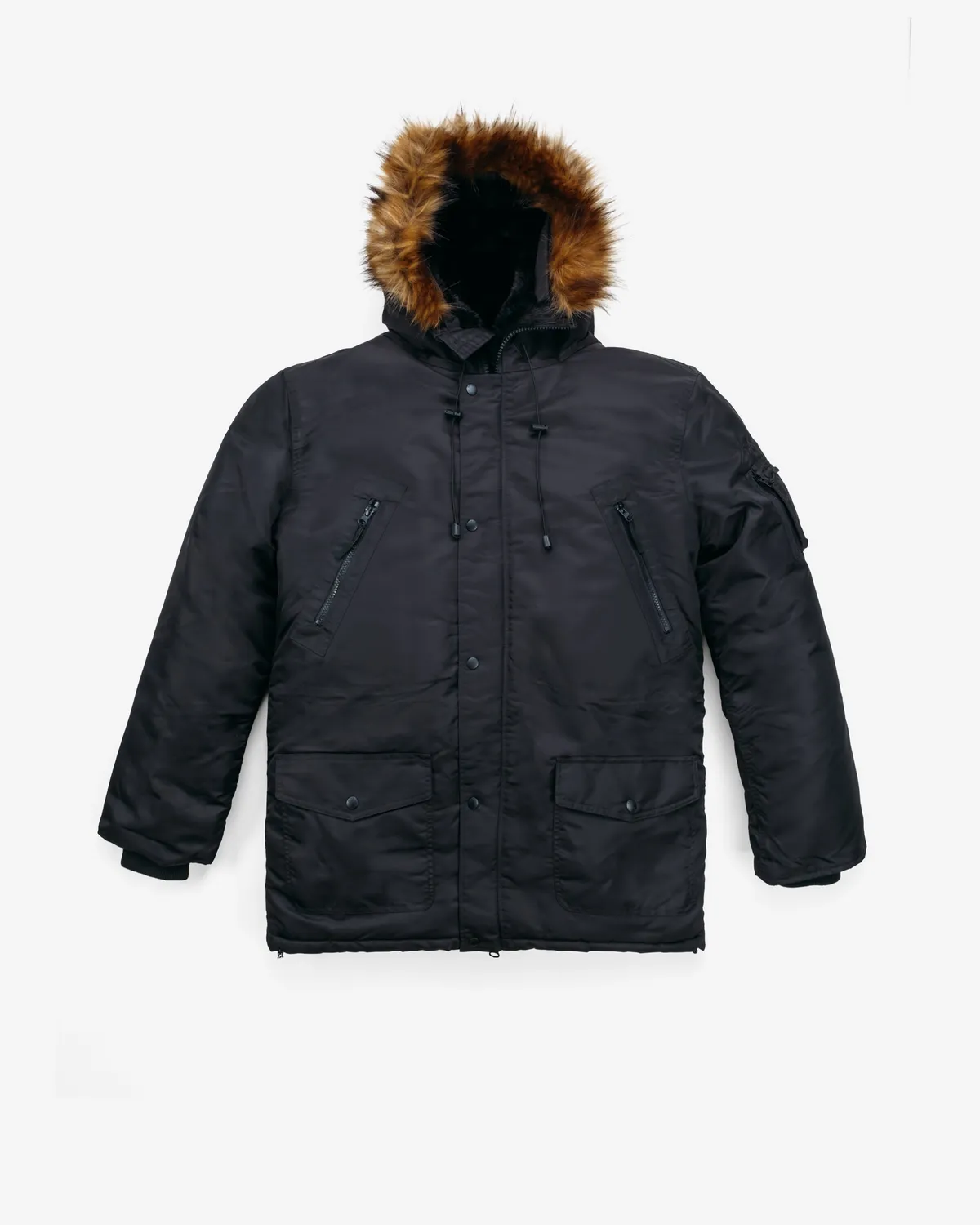 Schott NYC 9238 N-3B vinterjakke svart – nylon