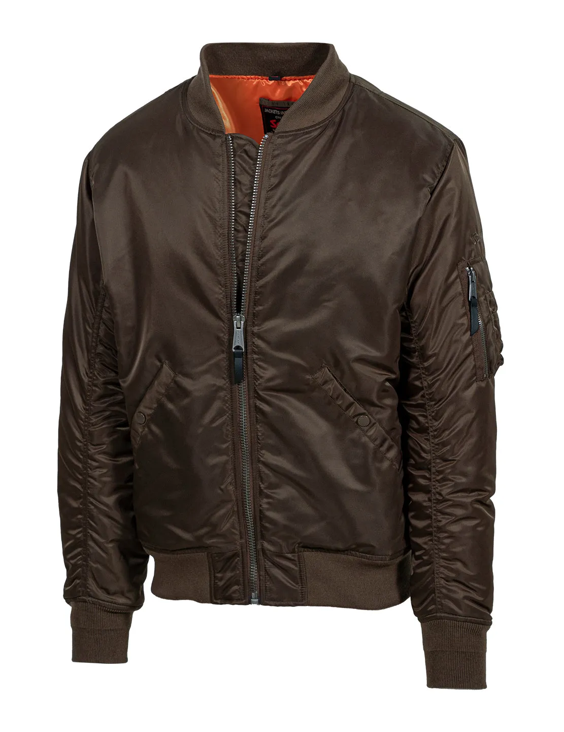 Schott NYC 9628 MA-1 flyjakke svart – nylon