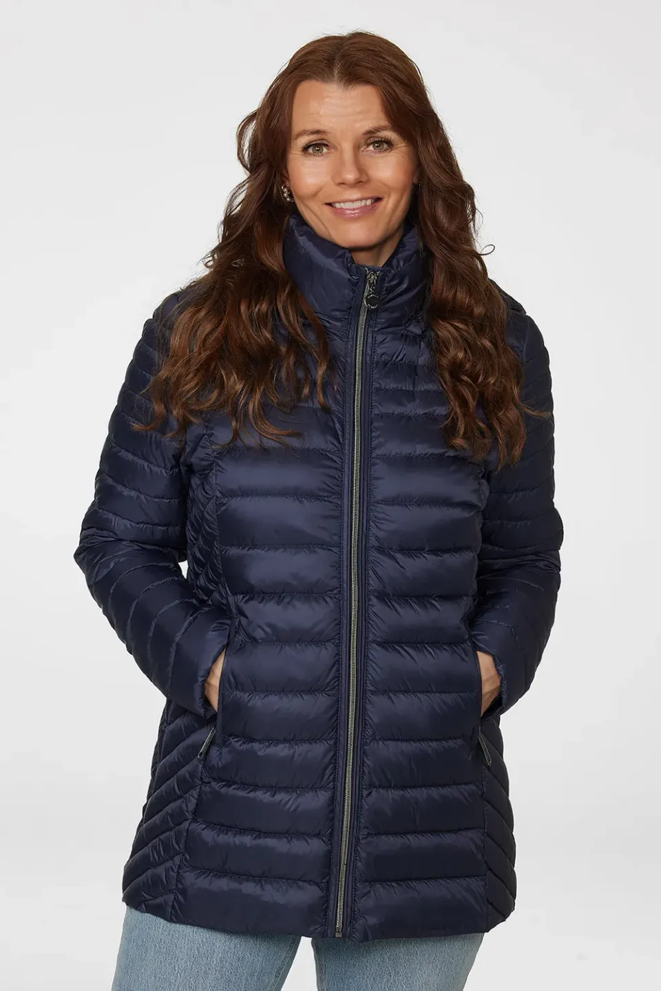 Windfield Albina Light Down dunjakke navy varm
