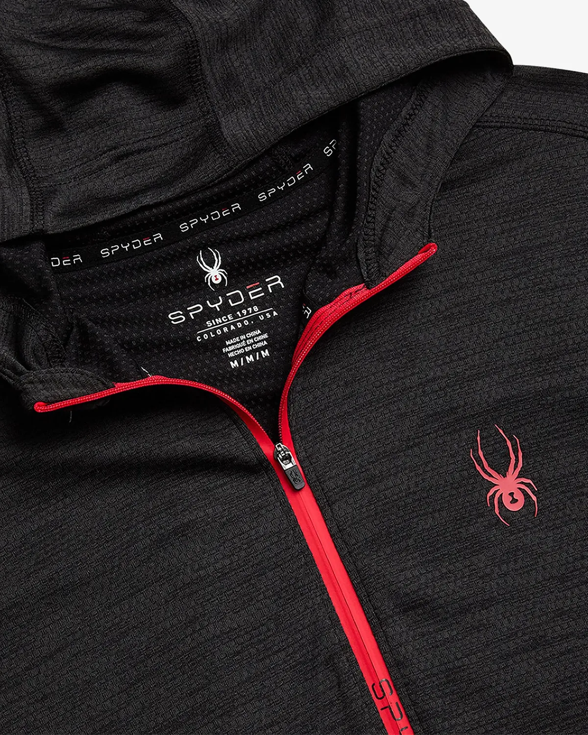 Spyder Knit Half Zip genser herre svart UPF30+