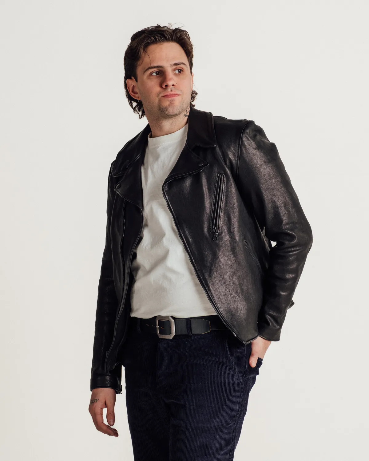 Schott NYC Perfecto P213 skinnjakke svart lammeskinn