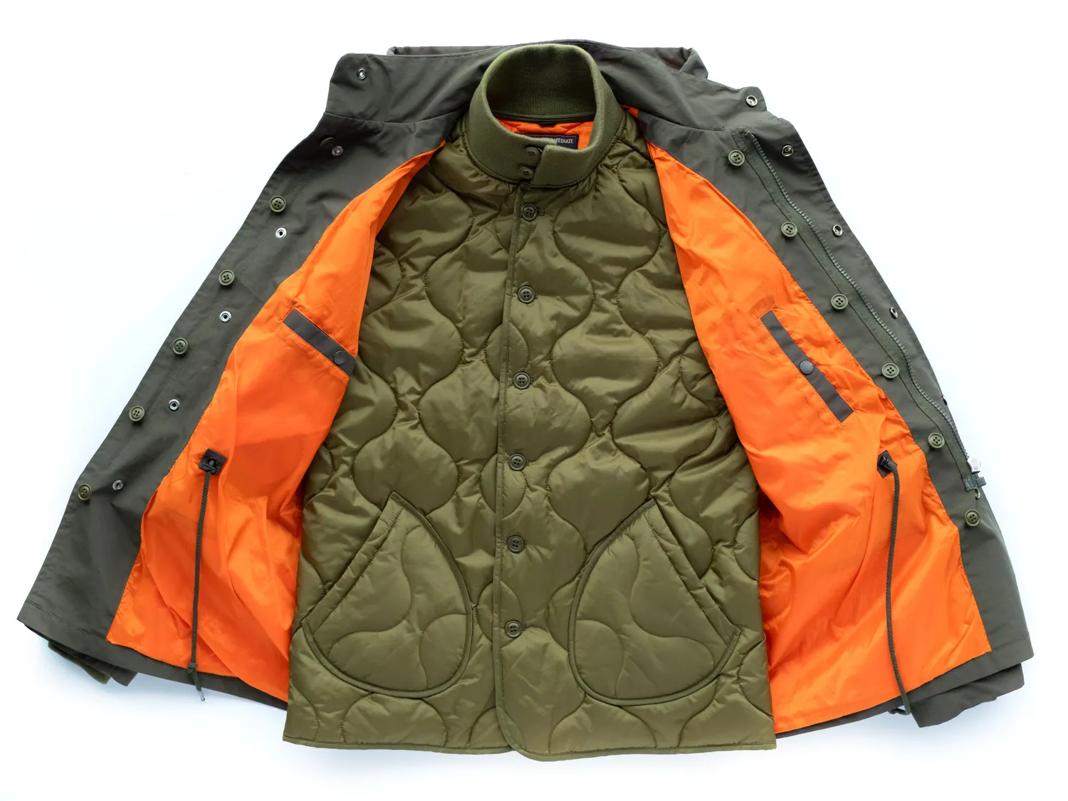 Schott NYC M-65 8560 feltjakke oliven vanntett